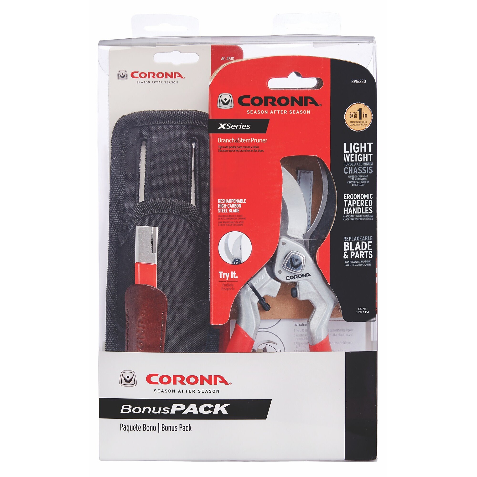Corona SuperDuty Bypass Lopper — 37in. Hickory Handles, 3in. Cut Capacity, Model# WL 6382